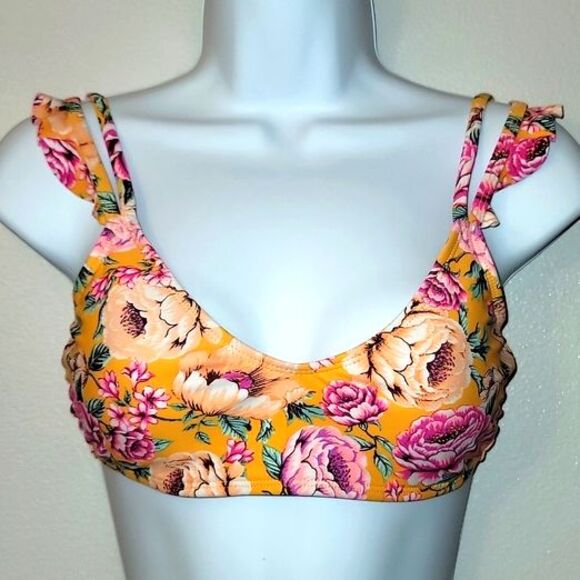 Xhilaration Orange and Pink Bikini-and-tankini-tops - Picture 1 of 5